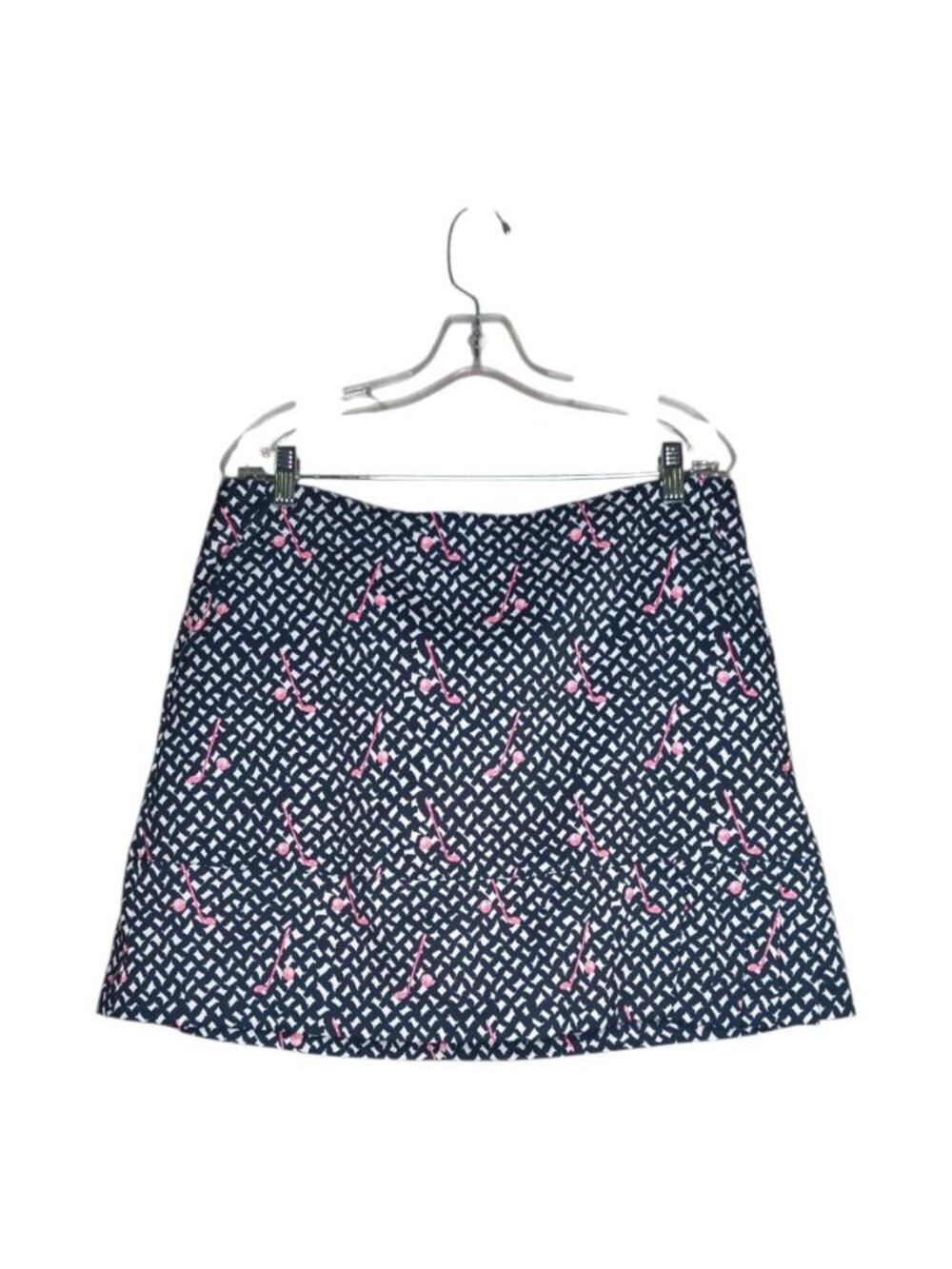 Lady Hagen Womens Skort Size 12 Blue Pink Golf Club Print With Pockets